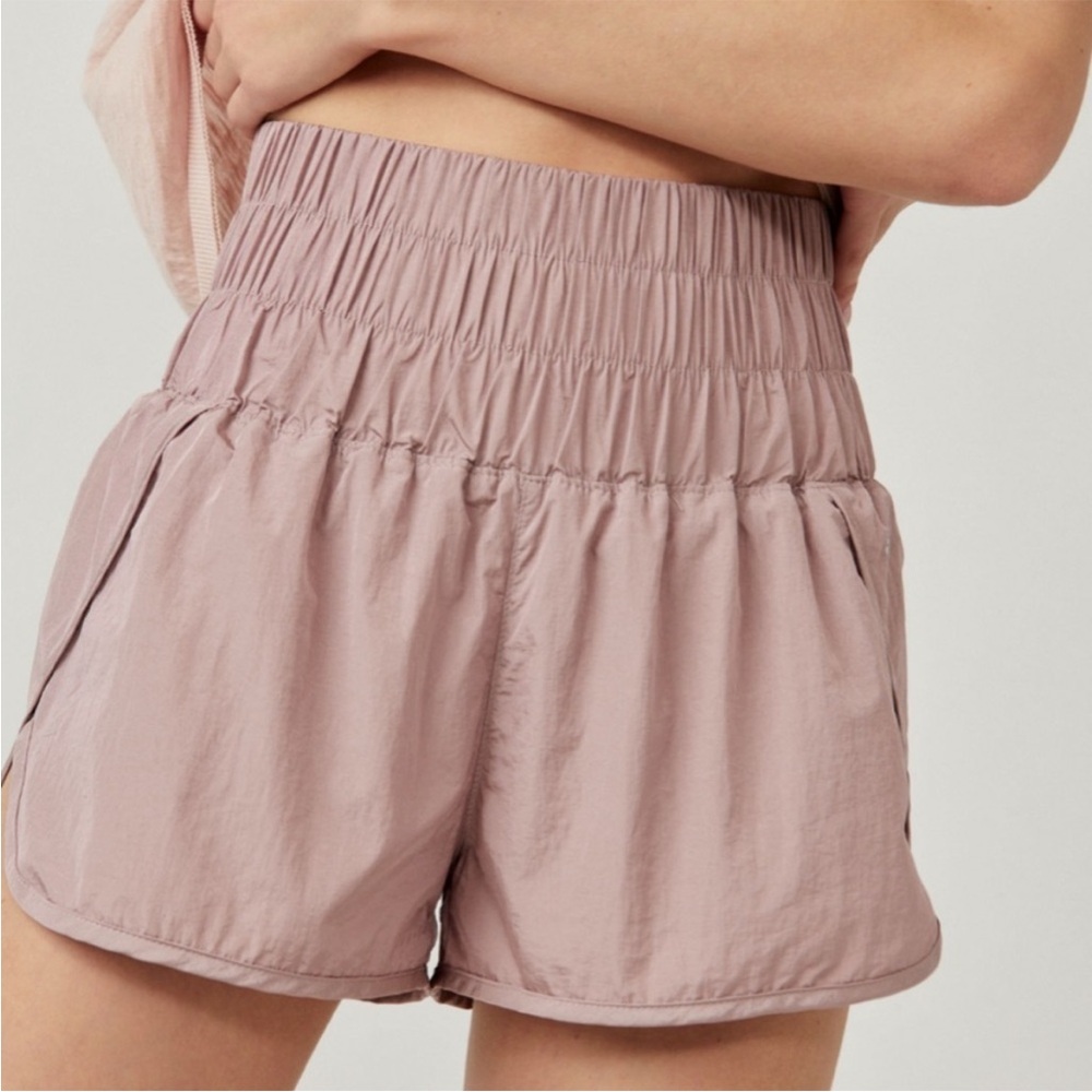 FREE PEOPLE MOVEMENT FP THE WAY HOME MAUVE SHORTS LARGE NEW NWT